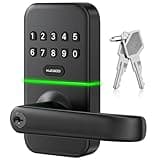 Smart Door Handle Lock with Keypad: Kucacci Keyless Entry Digital Knob for Front Door - Electronic Smart Lock with Keypad - Exterior Code Door Knob - Easy Installation
