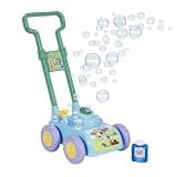 BLUEY Bubble Lawn Mower for Toddlers, Bubble Blowing Machine with Sound for Indoor and Outdoor Gardening Toy, Plays Bluey Music, Birthday, Party Favor for Preschool Girls and Boys