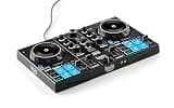 Hercules DJControl Inpulse 200 MK3 DJ Controller, 2 Deck DJ Mixer with Jog Wheels, Pads, Crossfader, Beginner DJ Equipment with Tutorials and Streaming, Compact Portable DJ Board, Compatible with PC