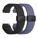 Fullmosa 22mm Magnetic Quick Release Nylon Watch Bands for Garmin Samsung