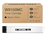 lenvalora W9150MC Black Toner Cartridge High Yield Replacement for HP W9150MC Toner Cartridge Work for Color LaserJet Managed MFP E78625dn E78630dn E78635dn Printer 1 Pack