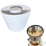 TEHAOUU Filter Paper Press Tool, Compatible with Xbloom Studio Coffee Dripper, Paper Presser, Coffee Filter Fixing Tamper For Consistent Coffee Brewing (White)