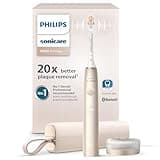 Philips Sonicare DiamondClean 9900 Prestige Electric Toothbrush - with SenseIQ Technology and Advanced AI App, 5 Brushing Modes, 3 Intensity Levels, Charging Travel Case, Champagne, HX9990/11