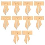 WIHFHGZ 10pcs Chair Sashes, Reusable Polyester Chair Bows for Wedding, Hotel, Meeting Decoration - Elegant Design, Easy Installation, Versatile Event Use (Champagne)