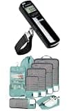 BAGAIL 8 Set Compression Packing Cubes and Digital Luggage Scale