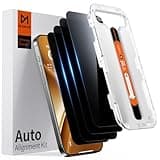 DIMONCOAT 4-PACK Privacy Screen Protector Compatible with iPhone 16 Pro [Auto Alignment Kit] [10X Military Protection] 16 Pro 6.3 inch Tempered Glass Film [Case Friendly]