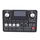 GOWENIC Podcast Microphone Bundle Podcast Equipment Bundle Kit Recording Kit Sound Mixer Board Set LED Screen Boom Arm 3.5mm Condenser Mic Sound Interface for PC Recording