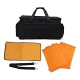Tissting DJ Controller Carrying Case 23.6x11.8x10.5in - Storage Bag with Removable Dividers & Anti Slip Bottom for Portable DJ Equipment, Oxford Fabric Pouch for DJ Accessories