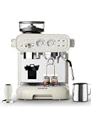 Hanrose Espresso Machine with Grinder and Milk Frother, 20 Bar ULKA Pump
