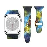 Cute Macaw Parrot Compatible With Apple Watch Band 38mm 40mm 42mm 44mm For Women Men, Soft Silicone Sport Iwatch Bands Replacement Strap Compatible For Iwatch Series 7 6 5 4 3 2 1 Se