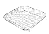 2pcs Durable Stackable Air Fryer Rack Non-Stick Stainless Steel Airfryer Tray Grill Basket Kitchen Gadgets(Square)