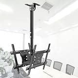 LNNW Tilt Swivel Ceiling TV Mount, Telescopic Ceiling TV Mount Bracket, Fits 32-75 Inch TVs, Mount On Ceilings for Most LED LCD Flat Curved Screen TVs & Monitors