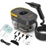 Entalva 15 Accessories Steam Cleaner for Home,1.69QT Tank Handheld Steamer for Cleaning, Potable Pressurized Steam Cleaner for Grout, Car Detailing, Tile, Floor, Cloth