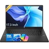 HP 17.3" Laptop Computer, Intel Core 5 120U (10-Core, Up to 5.0 GHz), 16GB RAM, 1TB SSD, 17.3 Inch HD+ Large Screen, Wi-Fi 6, Windows 11 with Office 365 for The Web, Business & Study