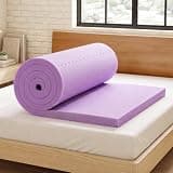 NEWBULIG 4 Inch Cal King Cooling Gel Memory Foam Mattress Topper, Purple
