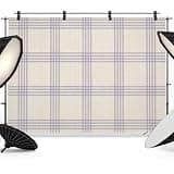 Purple Checkered Backdrop 7x5ft Rustic Farmhouse Buffalo Plaid Photography Backdrop Fabric Photoshoot Background Tapestry Banner for Birthday Baby Shower Decoration Party Video Photo Studio Props