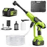 Cordless Pressure Washer, Battery Powered, Portable for Outdoor Cleaning