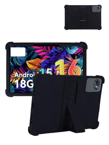 Case for TABWEE T80 (10 Inch) 2026 Android 16 Tablet Protective,Shockproof Lightweight Silicone Protective Cover with Stand,Child-Friendly Protection,Easy to Clean Design,Black
