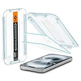 Spigen Tempered Glass Screen Protector [GlasTR EZ FIT] designed for iPhone 16 Plus/iPhone 15 Plus [2 Pack]