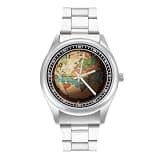 NTVOWPZO Three-Hand Analog Stainless Steel Watches for Men Easy Reader