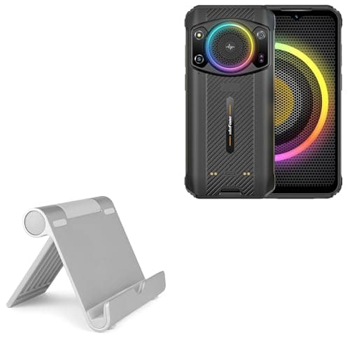 BoxWave Stand and Mount Compatible with Ulefone Armor 21 - VersaView Aluminum Stand, Portable, Multi Angle Viewing Sturdy