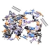BildeeMait 50-Piece 1:87 Scale Painted Model Train Figures – Realistic HO Scale People for Train Layouts & Dioramas 25 Unique Poses