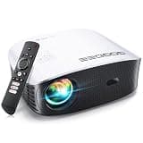 GooDee 4K Smart Projector with 5G WiFi and Bluetooth, Built-in Streaming Apps, Dolby Audio 400" Outdoor Movie Projector for Home Theater, Compatible with TV Stick, iOS, Android