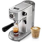 HIBREW H10B Programmable Espresso Machine with LED Display & Pressure Gauge