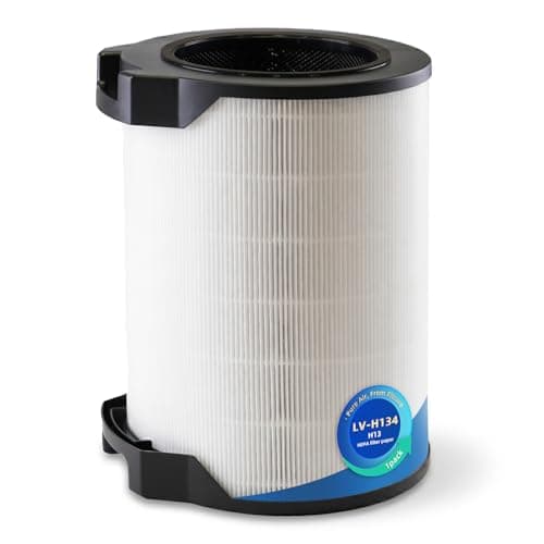 LV-H134 Replacement Filter Compatible with Levoit LV-H134 Air Purifier, H13 Grade Mechanical Media for Large Rooms, Wildfire Smoke, Pet Dander & Odors, 3-in-1 Filter Set, 1 Pack