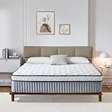 QMDJECKERO 2 Twin Mattress, 10 Inch Twin Size Mattress,Hybrid Mattresses in a Box with Memory Foam and Individual Pocketed Coil,CertiPUR-US,Medium Firm & Pressure Relief