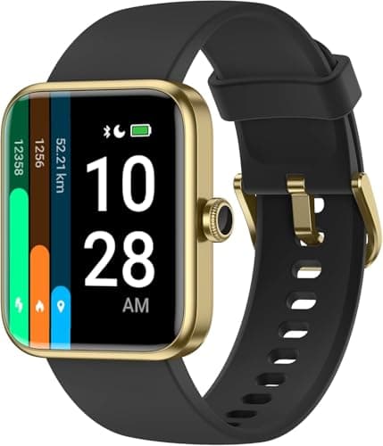 LIVIKEY Smart Watch, Fitness Tracker with Heart Rate Monitor, Blood Oxygen, Sleep Tracking, 41mm Smartwatch Waterproof with Pedometer for Women Men Watch Compatible with Android iOS Phones