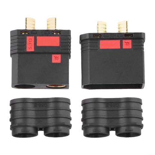 QS8-S Battery Resistant Connector,130A 600V Anti-Static Spark Proof For High Current Applications,8-10AWG Gold Plated Copper,Nylon Housing(male + female)