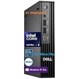 Dell Pro Micro Mini Desktop, AI PC with Intel Core Ultra 5 235T (14-Core, 13 Tops NPU), 64GB DDR5 RAM, 2TB PCIe SSD, WiFi 6, Windows 11 Pro - for Business Office Home & Multi-Monitor Workstations
