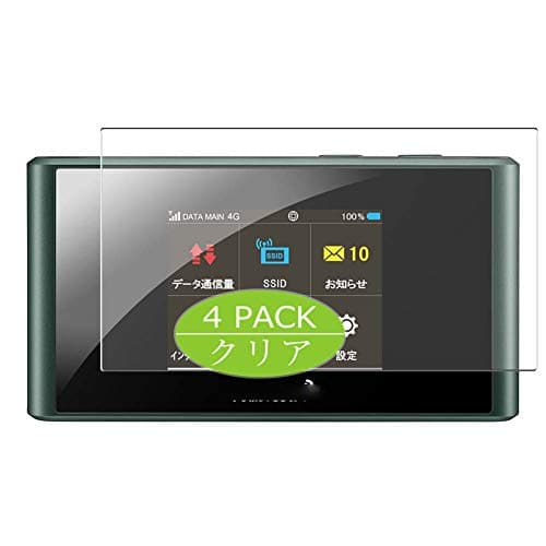 Synvy [4 Pack] Screen Protector, Compatible with SoftBank Pocket WiFi 303ZT / Y!mobile Pocket WiFi 305ZT TPU Film Protectors [Not Tempered Glass]