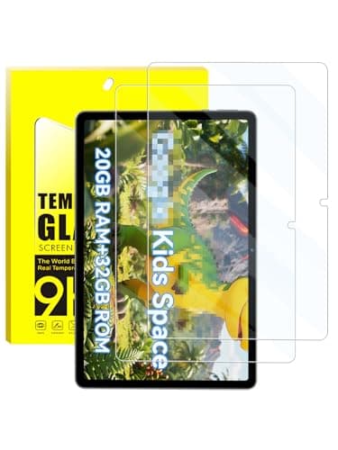 UHFOUWYU [2 Pack] Compatible with SVITOO Kids Tablet Screen Protector 10 Inch, Anti-Glare Tempered Glass, Shockproof Scratch-Resistant.