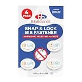 bibSNAPS Race Bib Clips - Safety Lock Fasteners - Secures Running, Marathon, Cycling and Event Number, Non Magnetic, Easy to Use, Soft & Reusable - Replacement for Pins & Magnets - Run Happy (4pcs)