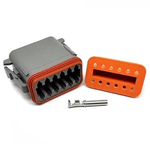 1 Set 2P/3P/4P/6P/8P/12 Pin Connector Water Proof Electrical Male Female Plug for Car Motor Truck DT06-2S DT04-2P(12 Pin Female)