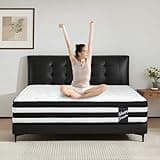12 Inch Queen Size Hybrid Mattress Individual Pocket Spring 100 Breathable Memory Foam Knitted Cover
