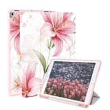 Jngnpn Case for iPad 9th/ 8th/ 7th Generation Case 10.2 Inch (2021/2020/2019 Release), Slim Lightweight Soft Trifold Back Cover with Pencil Holder & Auto Sleep/Wake Cover
