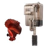 Petta Hang on Back Fish Tank Filter for 3-5 Gallon Aquariums with Surface Skimmer, HOB Filter (A-1) for Efficient and Silent Operation, 53GPH(200L/H), 3W, 1 Pre-Filter Sponge, 1 Filter Pad