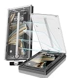 EZ-GLAZ-4 Pack for iPhone 16 Pro Screen Protector[6.3"] 9H+ Hardness 12FT Military Grade Shatterproof Long Durable Tempered Glass Film with Flawless Fit Box, HD Clear, Scratch Resistant