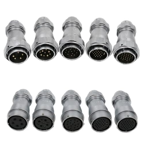LIYRTZVH 1pcs WY40 TE+ZE M40 Outdoor IP67 Electrical Docking Cable Wire Connector 5pin 9pin 15pin 26pin 31pin(31pin Plug)