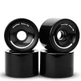 maxfind 75mm 78A Skateboard Wheels, Soft PU Longboard Wheels for Cruiser, Carving and Electric Skateboard, Set of 4