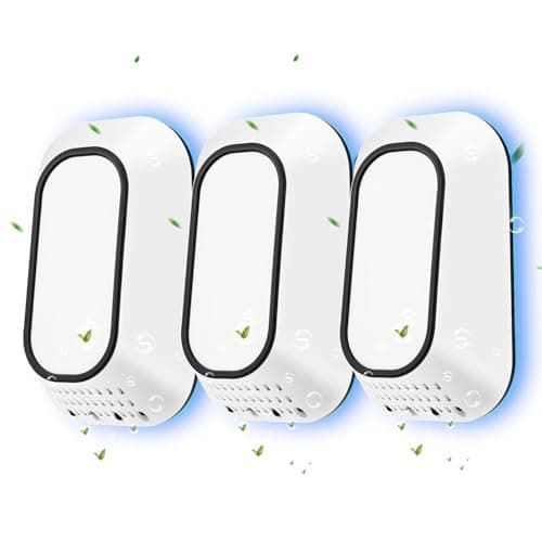 PVACG Plug In Ionizer Air Purifier With 4 Negative Ion Output Heads,Small Air Freshener With Backlight,Quiet and Energy-Saving, Ideal Air Cleaners for Home,Bedroom,Office,Living Room and Pet Room(3)