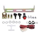 SIXRUN 12V Universal Washer Pump Bag Kit with Long Hose and Jet Button Switch for Classic Cars