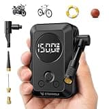 ETENWOLF S0 Mini Bike Pump, 20s Fast Inflate Bicycle Pump with Gauge,Black