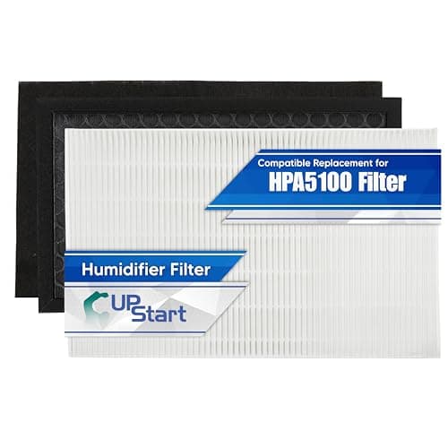 HRF-R1 Filter R Kit for Honeywell HPA5100B Filter Replacement - Compatible with Honeywell HPA5100 Filters Set HEPA Air Purifier Model HPA5100W HPA 5100B HPA-5100 with Honeycomb Carbon Filters