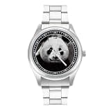 NTVOWPZO Three-Hand Analog Stainless Steel Watches for Men Easy Reader