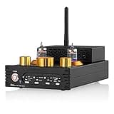 Eoweiot Turntable Power Amplifier with Bluetooth 5.0, Vacuum Tube MM Phono Amplifier, Compatible with Various Audio Devices
