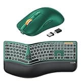 ProtoArc EK01 Plus Ergonomic Keyboard & EM15 Bluetooth Wireless Mouse